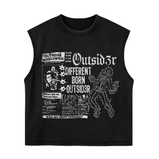 SKELETON SLEEVELESS SHIRT