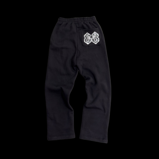 Ɛ3 PANTALONE DELLA FELPA OUTSID3R V1 - NERO