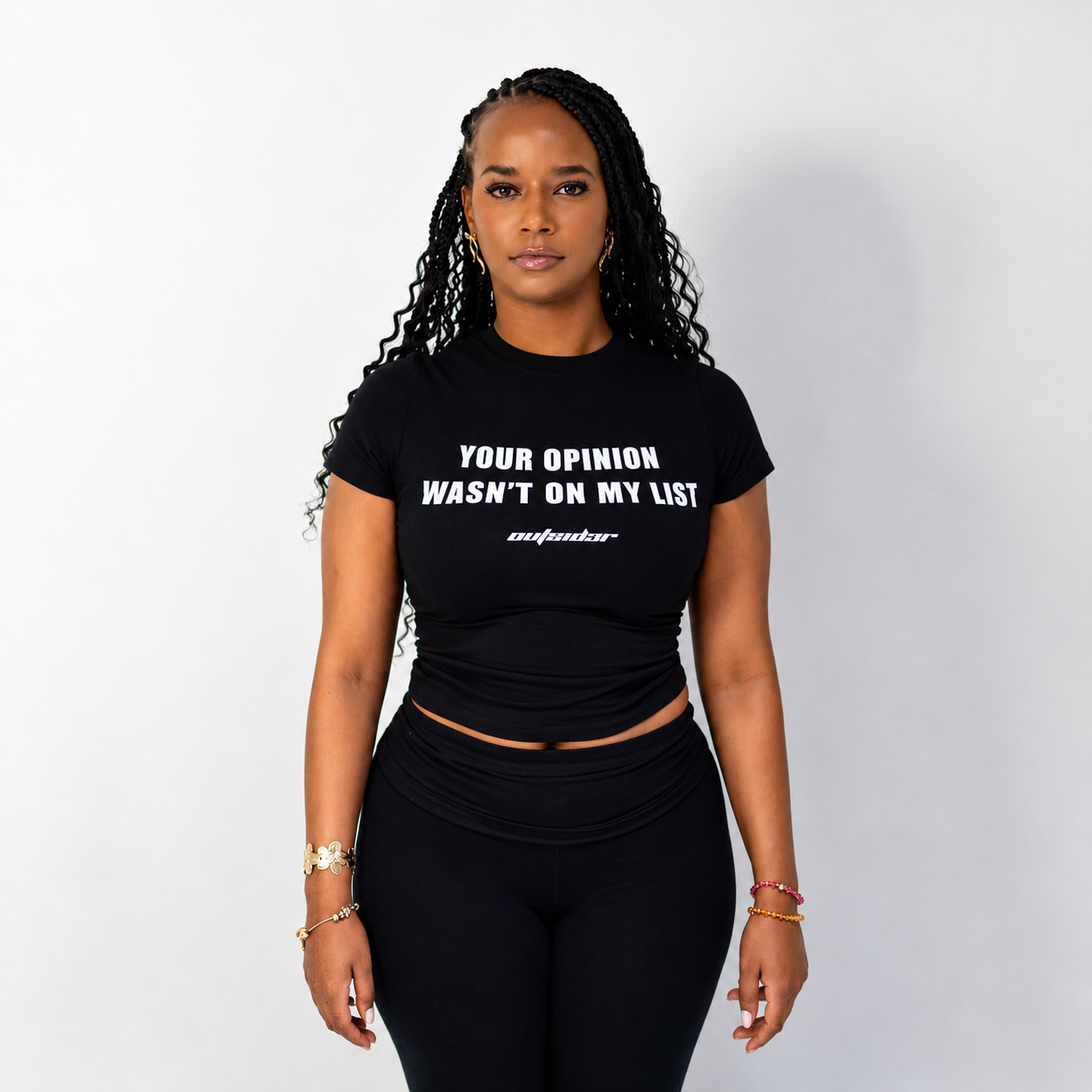 UNBOTHERED CROPPED T-SHIRT