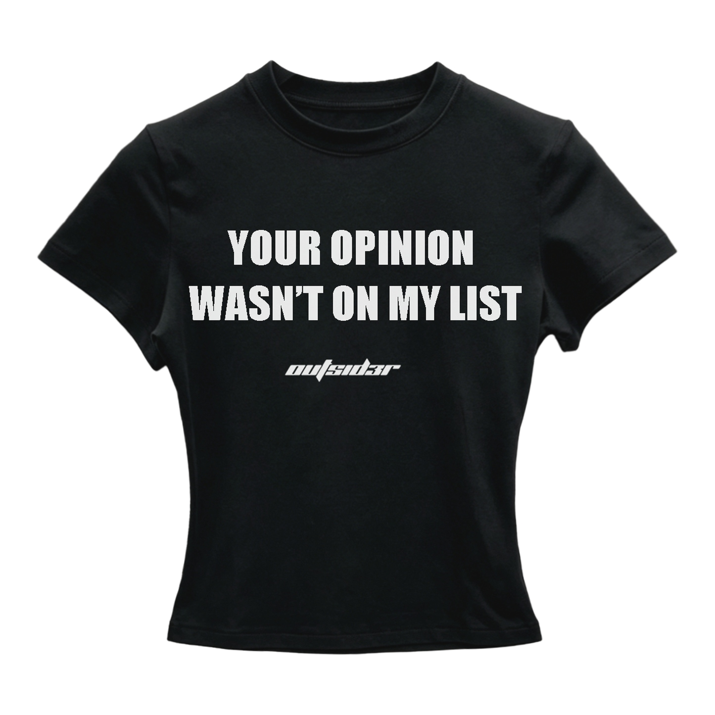 UNBOTHERED CROPPED T-SHIRT