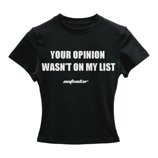 UNBOTHERED CROPPED T-SHIRT